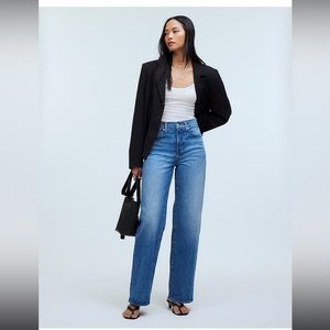 Madewell The Perfect Vintage Wide-Leg Jean in Lakecourt Wash Sz 27